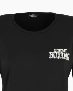 XTREME BOXING - MAGLIA NERA A MANICA LUNGA DA DONNA