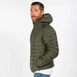YELLOW DOG - GIUBBINO VERDE NYLON 100GR CON CAPPUCCIO UNITO