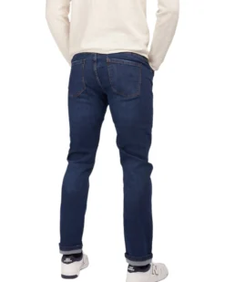 YELLOW DOG - JEANS BLU SCURO 5 TASCHE CON RISVOLTINO