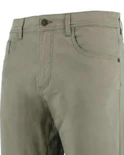 YELLOW DOG - Pantalone basic 5 tasche verde militare da uomo in cotone