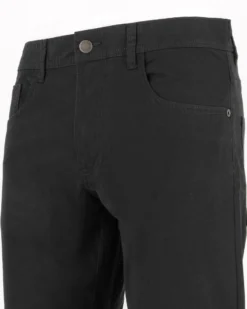 YELLOW DOG - Pantalone basic 5 tasche nero da uomo in cotone