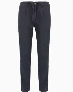 YELLOW DOG - Pantalone tasca america blu con laccio