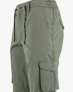 YELLOW DOG - Pantalone tasca america verde militare con coulisse