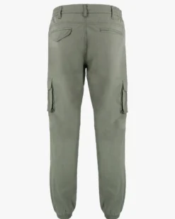 YELLOW DOG - Pantalone tasca america verde militare con coulisse