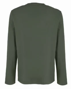 YELLOW DOG - Tshirt manica lunga basic militare da uomo