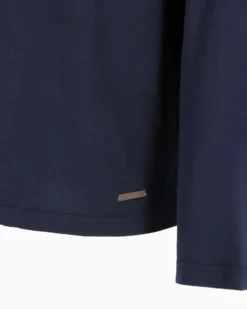 YELLOW DOG - Tshirt manica lunga basic blu da uomo
