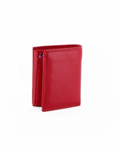 YOU YOUNG COVERI - Portafoglio rosso in VERA PELLE da donna