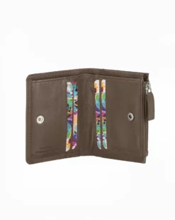 YOU YOUNG COVERI - Portafoglio taupe in VERA PELLE da donna