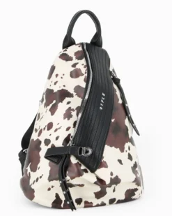 ZAINO ECOPELLE C/ZIP OBLIQUA E TUC