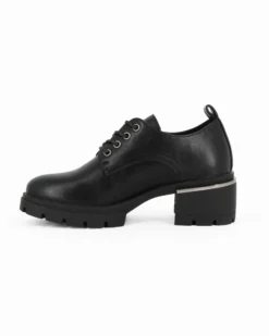 ZOE - Scarpa nera con lacci, tacco 5,5CM