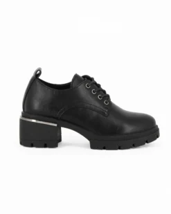 ZOE - Scarpa nera con lacci, tacco 5,5CM